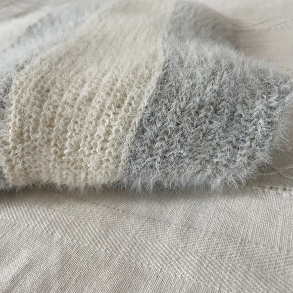 Saturday Sunday Anthropologie Women OS Fuzzy Knit Open Cardigan Poncho Cozy - Picture 8 of 10